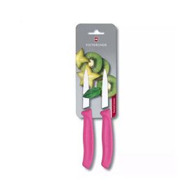 Victorinox 6.7636.L115B 8 cm Pembe 2'li Blisterli Tırtıklı Soyma Bıçağı