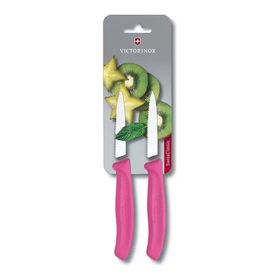 Victorinox 6.7636.L115B 8 cm Pembe 2'li Blisterli Tırtıklı Soyma Bıçağı