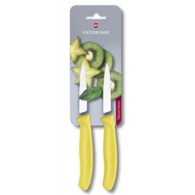 Victorinox 6.7636.L118B 8 cm Sarı 2'li Blisterli Tırtıklı Soyma Bıçağı