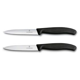 Victorinox 6.7793.2 Siyah Swiss Classic 2'li 10 cm Soyma Bıçağı Set