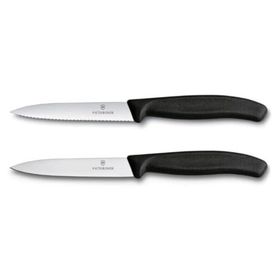 Victorinox 6.7793.2 Siyah Swiss Classic 2'li 10 cm Soyma Bıçağı Set