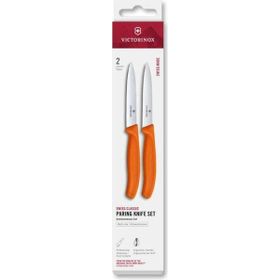 Victorinox 6.7799.2C1 Turuncu Swiss Classic 2'li 10 cm Soyma Bıçağı Set
