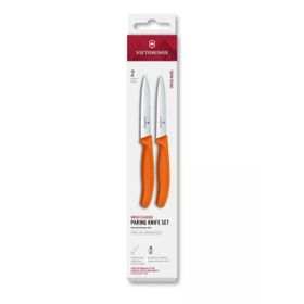 Victorinox 6.7799.2C1 Turuncu Swiss Classic 2'li 10 cm Soyma Bıçağı Set