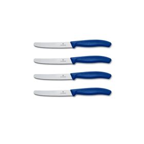 Victorinox 6.7832 Swiss Classic 11 cm Mavi 4'lü Domates ve Sosis Bıçağı