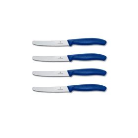 Victorinox 6.7832 Swiss Classic 11 cm Mavi 4'lü Domates ve Sosis Bıçağı