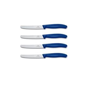 Victorinox 6.7832 Swiss Classic 11 cm Mavi 4'lü Domates ve Sosis Bıçağı