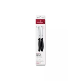 Victorinox 6.7833.B 11 cm Siyah 2'li Tırtıklı Blisterli Domates ve Sofra Bıçağı