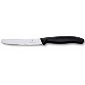 Victorinox 6.7833 Siyah Swiss Classic 11Cm Domates ve Sosis Bıçağı