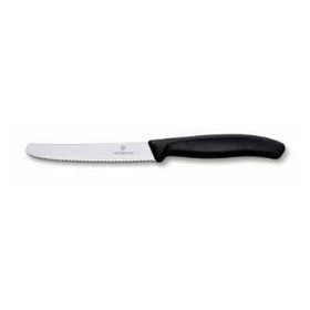 Victorinox 6.7833 Siyah Swiss Classic 11Cm Domates ve Sosis Bıçağı