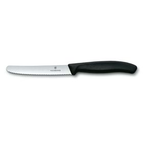 Victorinox 6.7833 Siyah Swiss Classic 11Cm Domates ve Sosis Bıçağı