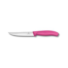 Victorinox 6.7936.12L5 12 CM Pembe Tırtıklı Biftek Bıçağı