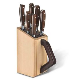 Victorinox 7.7240.6 Grand Maitre Akağaç 7 Parça Ahşap Blok Set