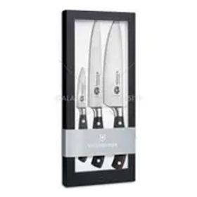 Victorinox 7.7243.3 Siyah 3 Parça Dövme Çelik Şef Aşçı Seti