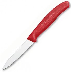 Victorinox 8 cm Sivri Ağızlı Kırmızı Soyma Bıçağı