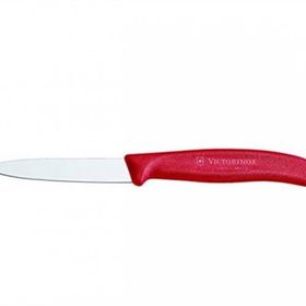 Victorinox 8 cm Sivri Ağızlı Kırmızı Soyma Bıçağı