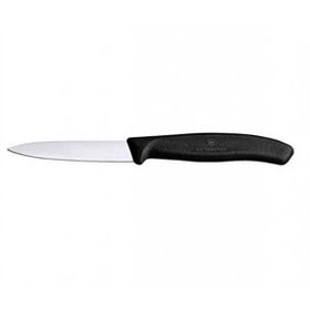 Victorinox 8 cm Sivri Ağızlı Siyah Soyma Bıçağı
