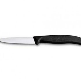 Victorinox 8 cm Sivri Ağızlı Siyah Soyma Bıçağı