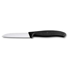 Victorinox 8 cm Sivri Ağızlı Siyah Soyma Bıçağı
