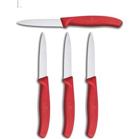 Victorinox Kırmızı 4'lü Evrekala Paslanmaz Bıçak Seti