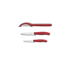 Victorinox Kırmızı Soyacak ve Soyma Bıçak Seti