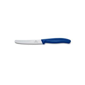 Victorinox Mavi 11 cm Tırtıklı Domates ve Sosis Bıçağı