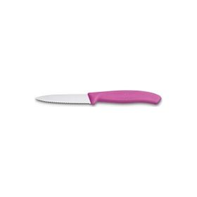 Victorinox Pembe 8 cm Tırtıklı Soyma Bıçağı