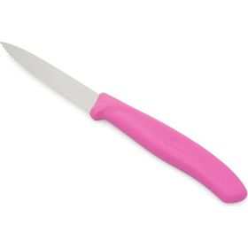 Victorinox Pembe 8 cm Tırtıklı Soyma Bıçağı