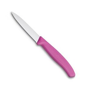 Victorinox Pembe 8 cm Tırtıklı Soyma Bıçağı