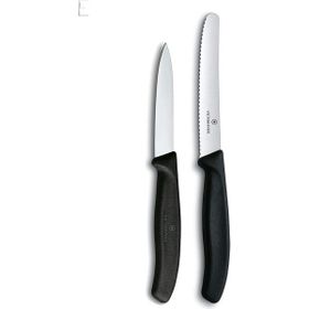 Victorinox Siyah 2'li Testere ve Soyma Bıçak Seti