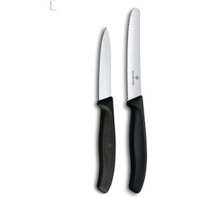 Victorinox Siyah 2'li Testere ve Soyma Bıçak Seti