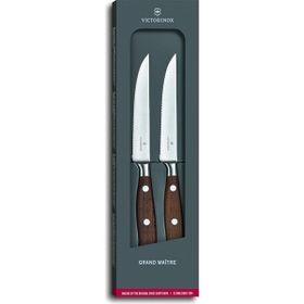 Victorinox Siyah Büyük Maitre Tırtıklı Steak Bıçak Seti