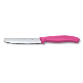 Victorinox Testere Ağızlı Pembe 11 cm Domates Bıçağı