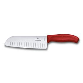 Victorinox Vt 6.8521.17b Swiss Classic Kırmızı Geniş Ağızlı Santoku Bıçağı