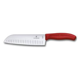 Victorinox Vt 6.8521.17b Swiss Classic Kırmızı Geniş Ağızlı Santoku Bıçağı