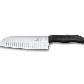 Victorinox VT6.8523.17B 17 cm Siyah Blisterli Kanallı Santoku Bıçağı
