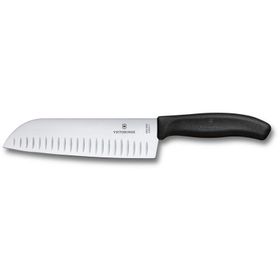Victorinox VT6.8523.17B 17 cm Siyah Blisterli Kanallı Santoku Bıçağı