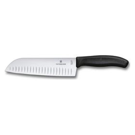 Victorinox VT6.8523.17B 17 cm Siyah Blisterli Kanallı Santoku Bıçağı