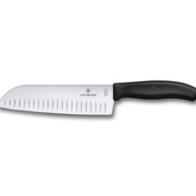 Victorinox VT6.8523.17B 17 cm Siyah Blisterli Kanallı Santoku Bıçağı