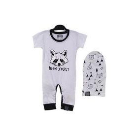 Victory 84783 Raccoon Şapkalı 3-6 Ay Siyah Bebek Tulumu