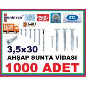 Vida 3.5x30 1000 Adet Sunta Vidası