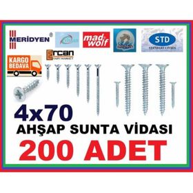 Vida 4x70 200 Adet Sunta Vidası