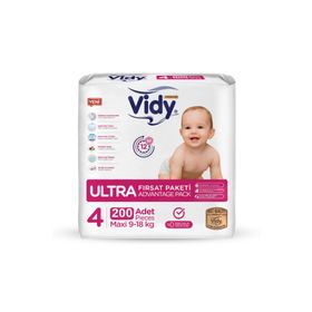 Vidy Baby Premium No:4 Maxi Bebek Bezi