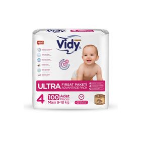 Vidy Baby Premium No:4 Maxi Bebek Bezi