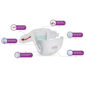 Vidy Baby Premium No:4 Maxi Bebek Bezi