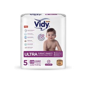 Vidy Baby Premium No:5 Junior 156 Adet Bebek Bezi