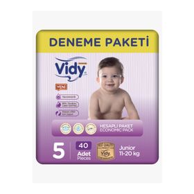 Vidy Baby Premium No:5 Junior 40 Adet Bebek Bezi
