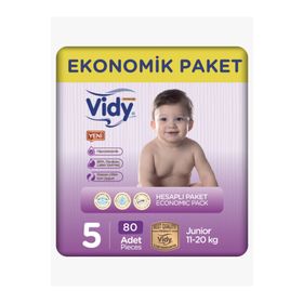 Vidy Baby Premium No:5 Junior 80 Adet Bebek Bezi