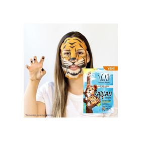 Vien 25 gr Kaplan Desenli E Vitaminli Kağıt Yüz Maskesi