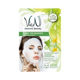 Vien 25 gr Salatalık Kağıt Yüz Maskesi