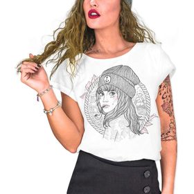 VIENTO Kadın Kaptan Beyaz Kadın T-shirt
